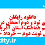 دانلود رایگان سری نود و دوم نمونه سوال املا نهم به همراه pdf